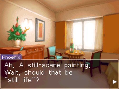 obsessiveaboutthings:Phoenix Wright, Ace Former Art Student