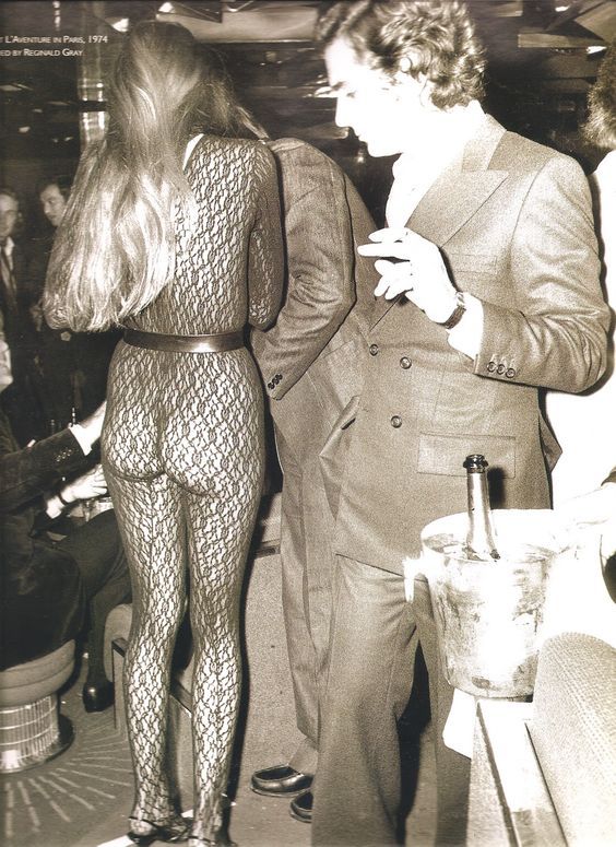 Jerry Hall, Studio 54, 1974.