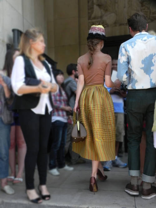 ulyanastreetgame:Ulyana Sergeenko attending the Stephane Rolland Fall 2011 show during Paris Fashion