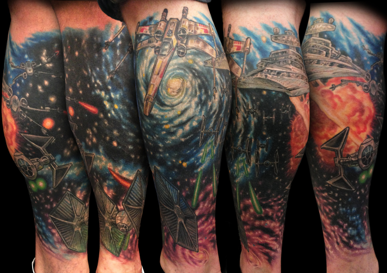 Abstract Tattoo Design Art Leg