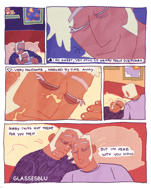 Tumblr hid my comic from the tags and im actually terribly grumpy about it. Here’s take two!Inspired