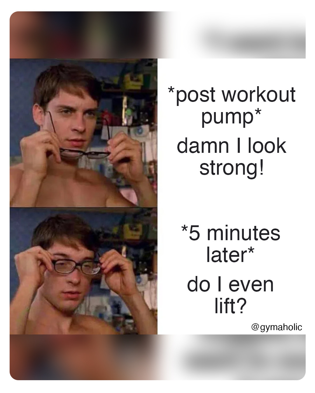post workout pump: damn I look strong!