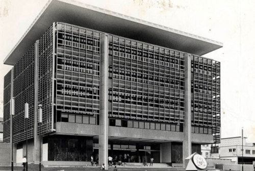 Building of the Bank of Uganda, Kampala, 1966-69