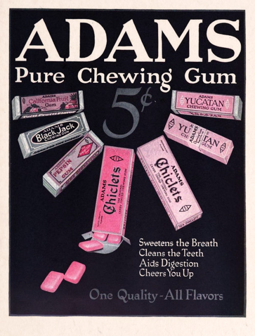 Adams Chewing Gum, 1921