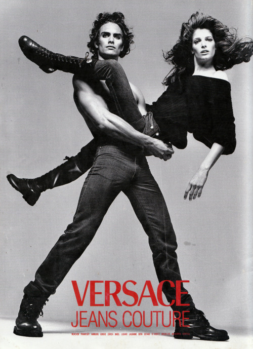 Porn 20thcenturyjames:  Versace 1993/1994 campaign photos