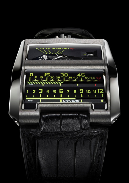 Urwerk watches.