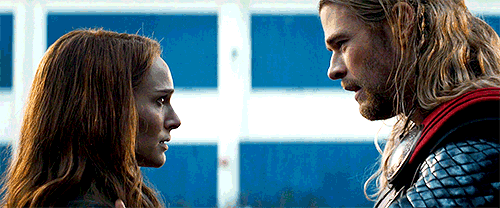 beheworthy:Jane/Thor + that thing he does, always touching and caressing her head