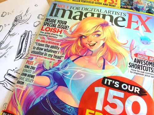 loish:here’s the artwork I did for imagine FX issue 150, which is out now! really cool to see my work on the cover… ImagineFX was actually the first magazine my artwork was ever featured in, back in 2005!