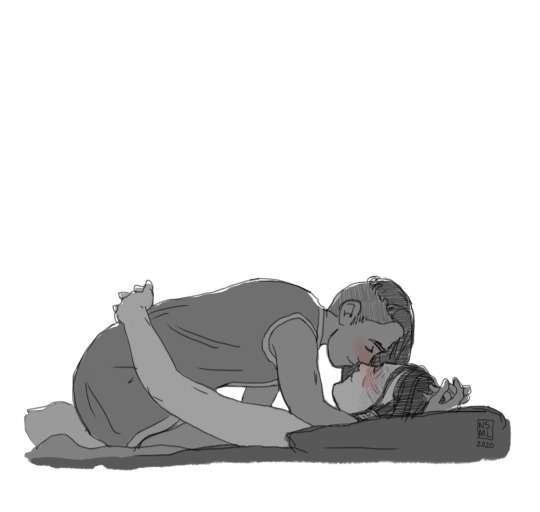 XXX nsml-art:lazy bedside smooches photo