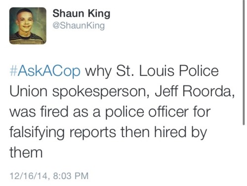 krxs10:  Shaun King calling out the bullshit using CNN’s dumbass #AskACop trend. love this guy