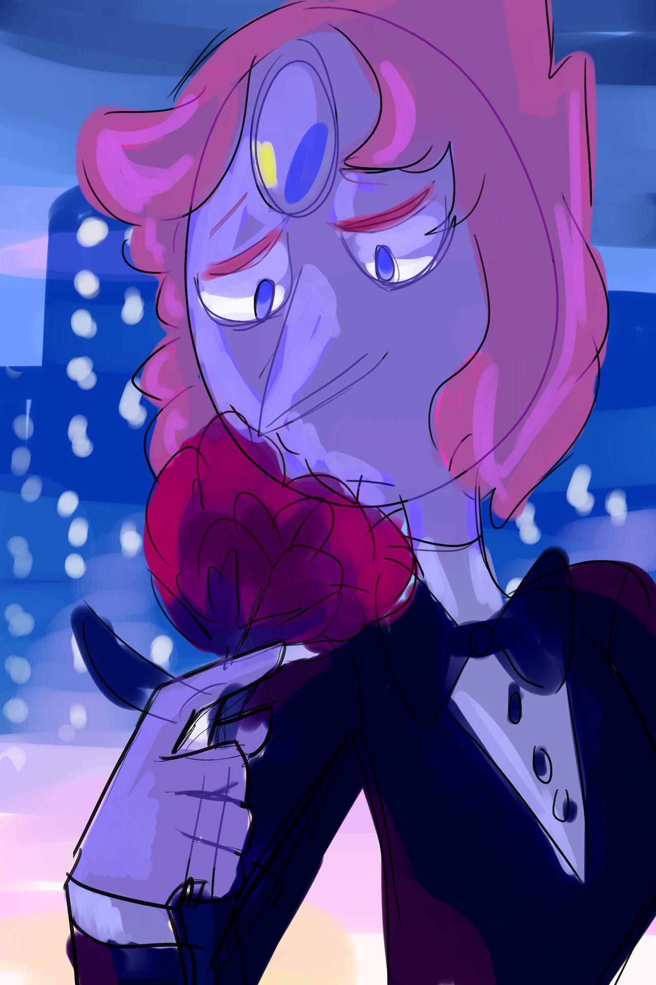 mari-bronze:Quickest pearl doodle in history because the colors in this scene were