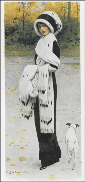 Enquête sur la mode féminine.High-Life Tailor.Plaquette.Art by L.Sabattier.(1863-1935).Illustrateur.