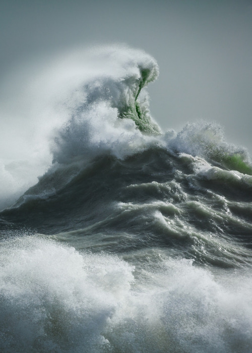 itscolossal:Mythical Creatures and Greek Gods Leap From Waves Captured off the South Coast of Englan