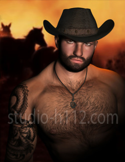 “Cowboy 2″ digital image, 2015, Mark