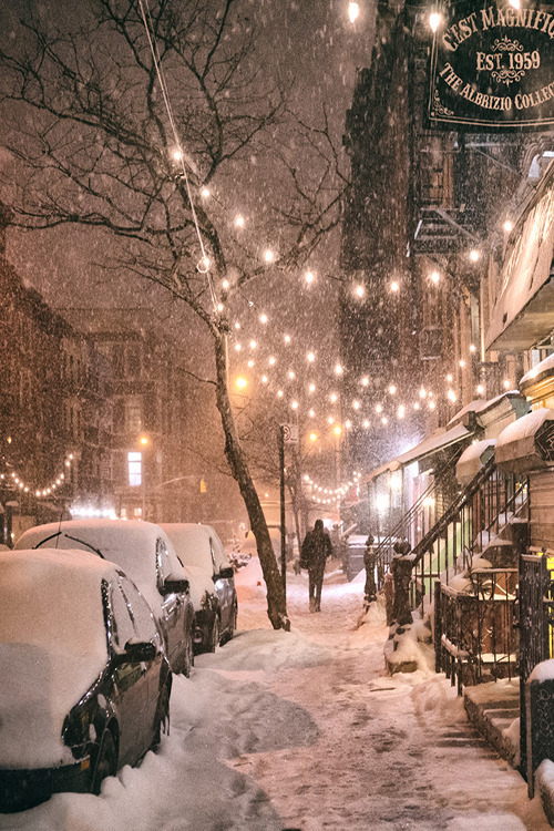 c1tylight5:Winter Night - New York City | Vivienne Gucwa