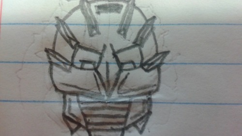 My First Draft For A Natural Kanohi Suletu As Opposed To My Second Draft.