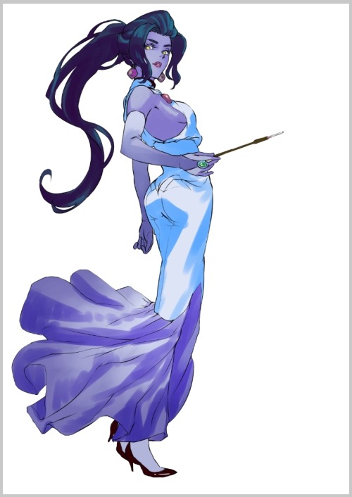borealisowl:  Widowmaker (OQ)/ createzoneIt’s from the  Party Time collab (OQ)  that also had D.Va by  새론  and  Tracer / ain choi (pixiv, twitter)   