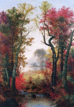 fleurdulys:  Autumn I - Louis Remy Mignon  1857 