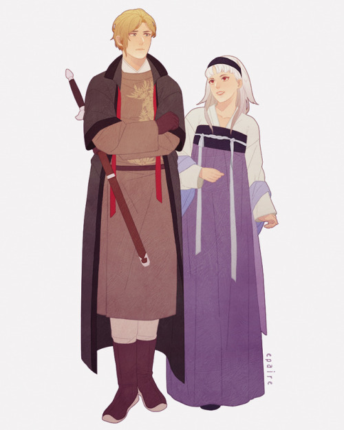 Suikoden characters in hanfu