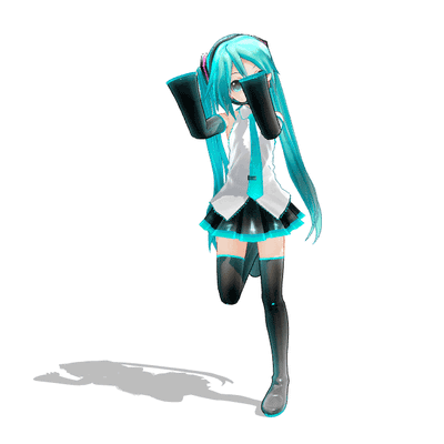 kissshot:  モーション:シュレディンガイガーのこねこモデル:ちびあぴミク Appearance Miku ver 1.00：まままさん、アラン・スミシーさん