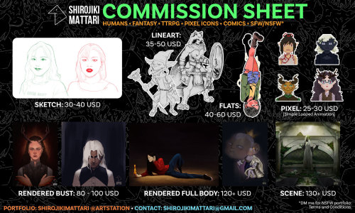 I’m opening my comms for the 2nd half of the year! ^^Here are my new prices. Slide through my DMs!