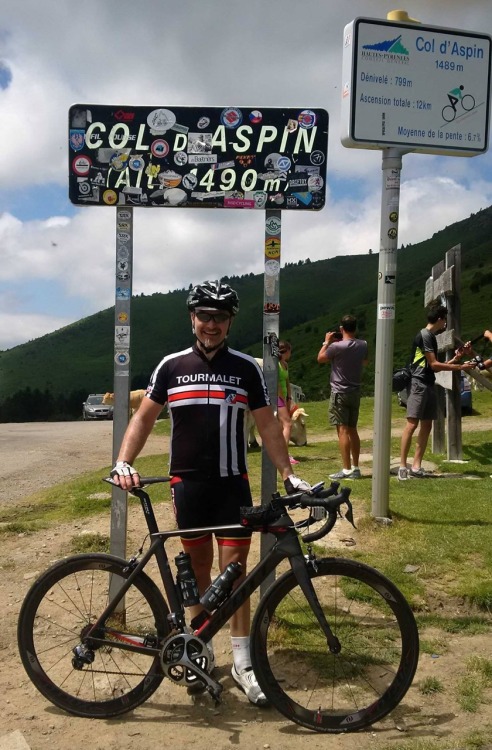 brettjwatson: Me at the top of Col d’Aspin