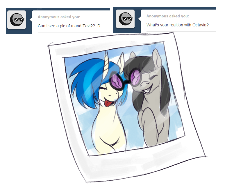 vinylanswers:  We’re great buddies.  EEEcute &gt;w&lt; &lt;3