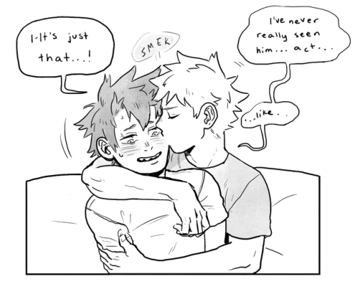 freakinbaka: bakugou got hit with mystery quirk that makes him clingy(???) very enraged (re: embarrassed) the following day 