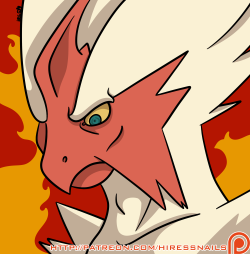 I couldn’t make Mega Blaziken very handsome.