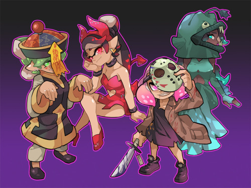 gomigomipomi:Getting ready for Splatoween.
