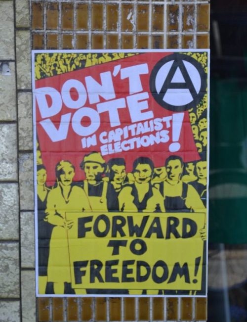 Some of the anarchist, anti-electoral posters seen around Sydney and Melbourne in the lead-up to the