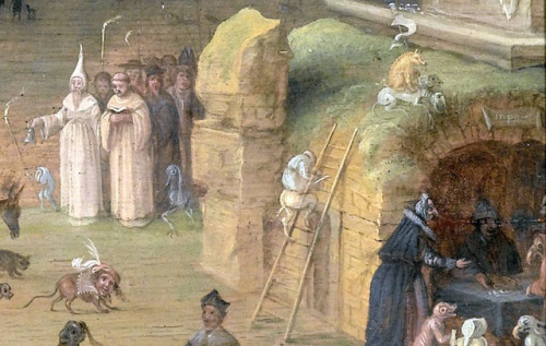 Claes Jacobsz van der Heck - Allegory of the vices, or, The Witches’ Sabbath (1636). Detail.
