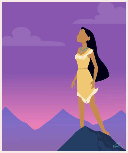 jecamartinez:Set 1 out of 2 of my Disney Princess animated GIF series (I can finally
