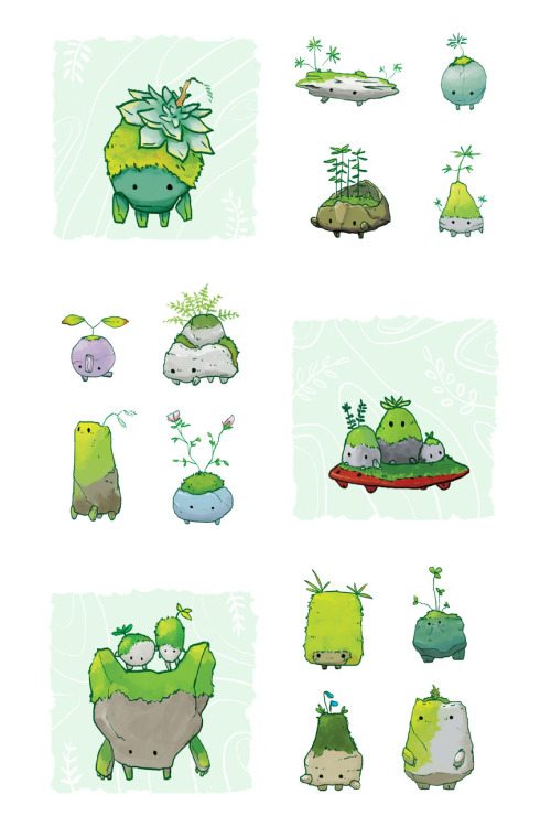 kedoworks: more cute rocks prints available on INPRNT