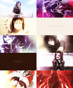     fma meme: favorite female character↳ lan fan (&frac34;) &ldquo;a king is no king without his people. but people without a king are lost as well.&rdquo;    