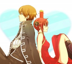 etsukotetsuya:  Yeah, yeah, I know, Gintama again. But I really like this anime you know. QAQ  And I ship really hard Okita and Kagura, I love all the moments when they are together ! That’s make my heart very very happy. &gt;w&lt;  