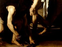 Caravaggio, The Flagellation of Christ (detail),