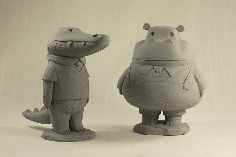 ca-tsuka: Sculptures by Andrea Blasich for production of The Dam Keeper animated