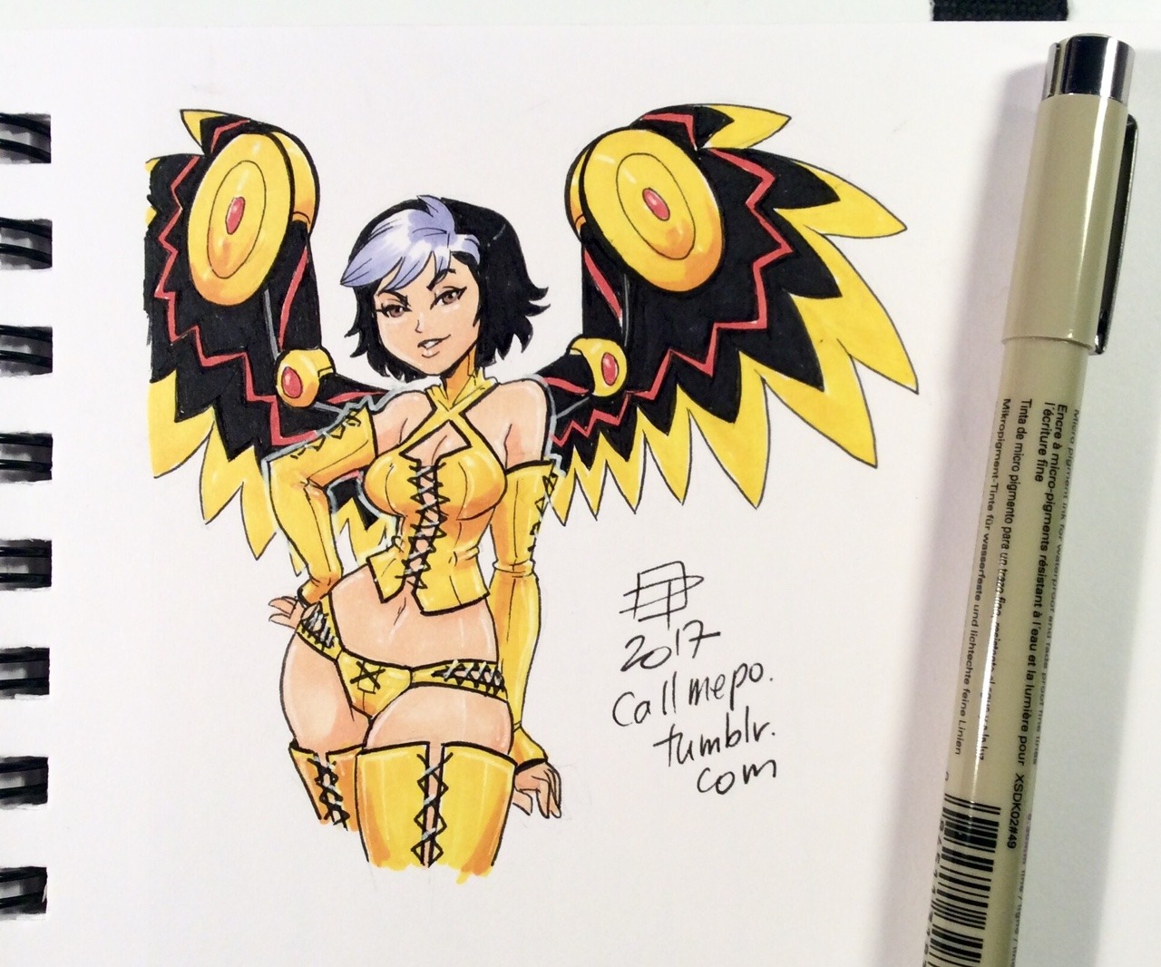 callmepo: Tiny doodle of Victoria’s Secret Alt Angel Gogo!   [Come visit my Ko-fi