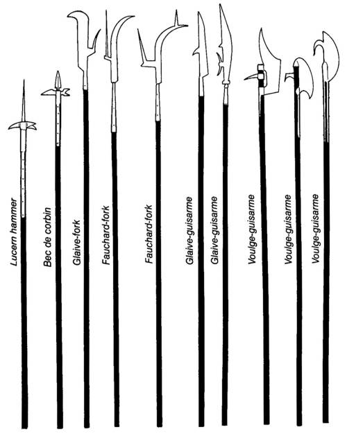 oldschoolfrp: Encyclopedic polearm typology from Gary Gygax’s “Appendix T: The Nomenclature of Polea