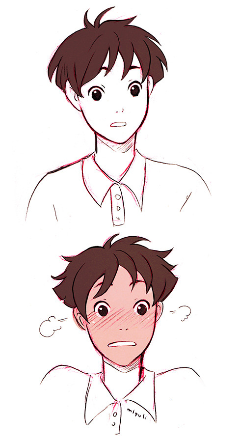 miyuli:  Just a tiny Ponyo comic with a little older Ponyo and Sousuke.These two