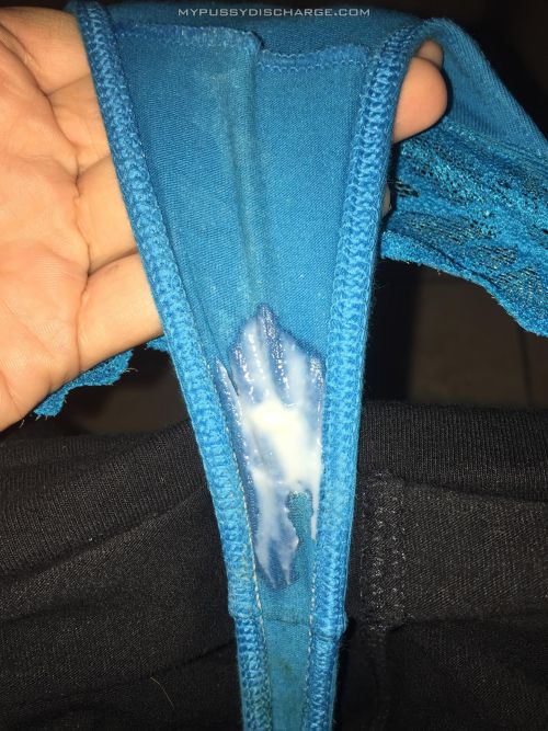 mypussydischarge:  Fresh creamy panties … so yummy this vaginal discharge!