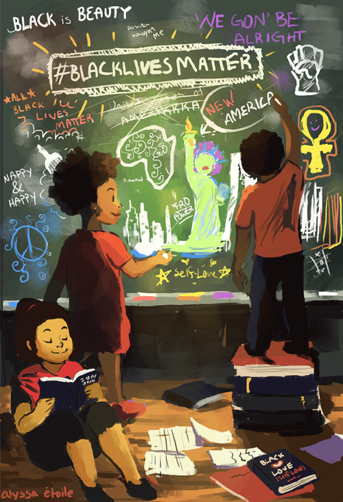 Today’s theme for #BlackFutureMonth is Children & Youth. This beautiful poster, titled The Educa