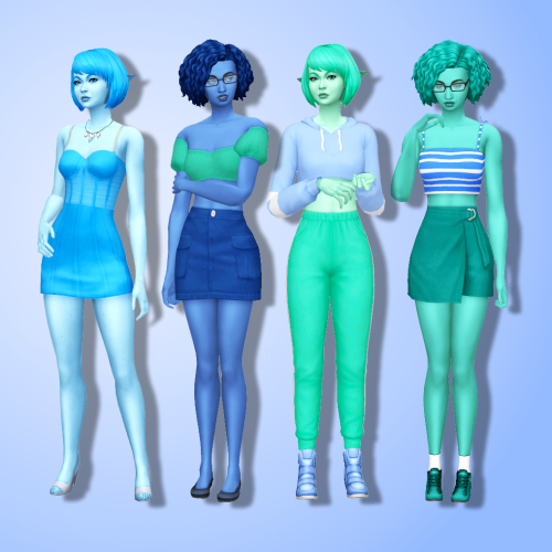 Happy Simblreen! - Part 6 Trillyke Outfits in Sorbets Remix3@trillyke female tops, 3 bottoms and 1 d