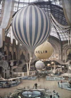 futurnow:  color photo - Paris exposition-au-grand-palais-1909