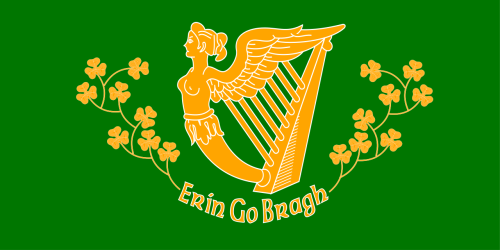 blondebrainpower:  Erin Go Bragh Banner - St. Patrick’s Battalion