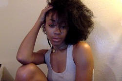 Fuckyeavanity:with My Natural Hair And My Gold Skin… Young East Oakland Girl.