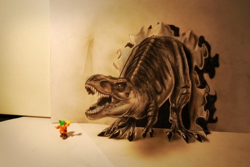 escapekit:  3D-Illusions  Dutch freelance artist Ramon Bruin is back with a new series of 3D pencil drawings 