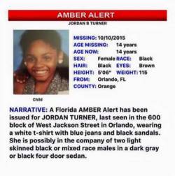 kimreesesdaughter:  blacklove-blackpower:  kimreesesdaughter:  blacklove-blackpower:  ultraelectriclady:  AMBER ALERT IN ORANGE COUNTY CENTRAL FLORIDA PLEASE SIGNAL BOOST THIS HER NAME IS JORDAN TURNER PLEASE  She’s been found  👆🏾BOOST!! Yaaaay!Do