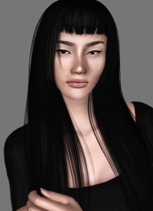 billsims-cc:Safe to say, this new hairstyle by @darkosims3 was made for Mei. 